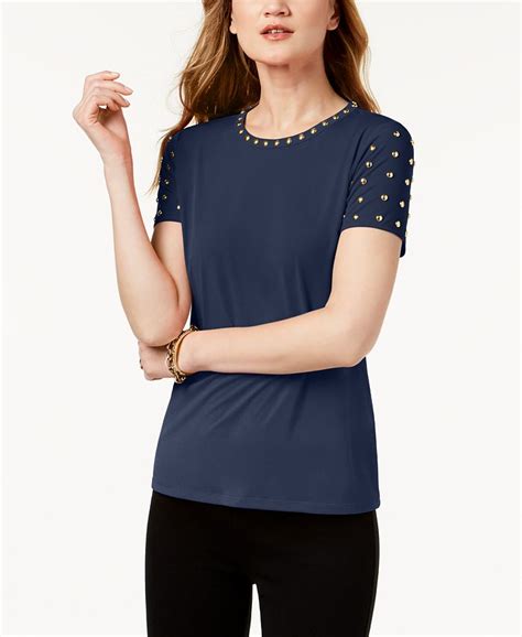 michael kors petite lace zip up shirt|Michael kors petite tops + FREE SHIPPING .